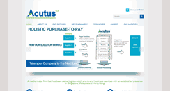 Desktop Screenshot of acutus-ca.com