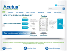 Tablet Screenshot of acutus-ca.com